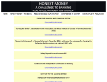 Tablet Screenshot of honest-money.com